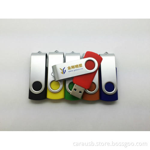 Factory outlets swivel clamp Usb disk 8GB USB3.0 high speed personalized gifts custom metal rotating